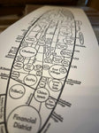 Print: Letterpress Manhattan Map