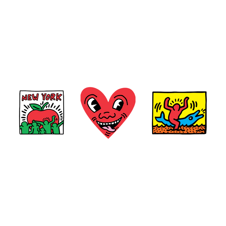 Paquete de pegatinas de Nueva York de Haring