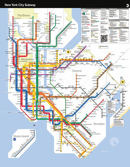 Completed New York City Subway Puzzle