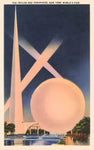 Print: Trylon & Perisphere, Worlds Fair