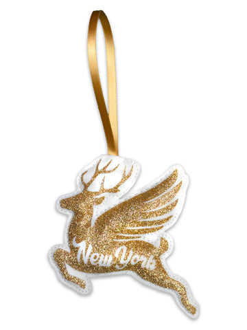 Ornament Glittering Felt Reindeer