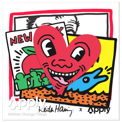 Paquete de pegatinas de Nueva York de Haring