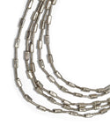 Pewter Multi-chain Necklace