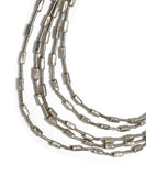 Pewter Multi-chain Necklace