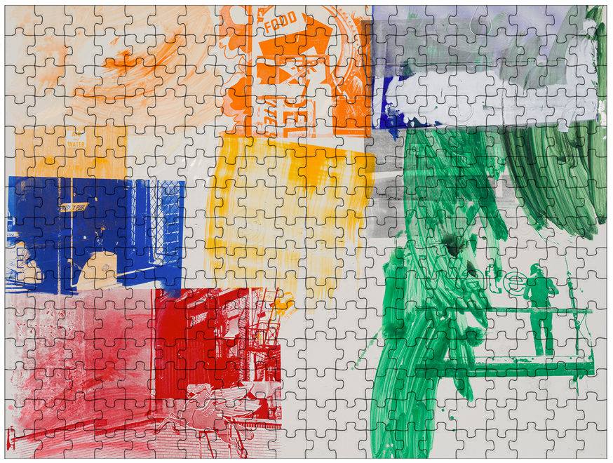 Rompecabezas Robert Rauschenberg Wet Flirt (Urban Bourbon), 1994