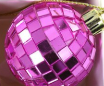 Ornament: Tiny Disco Ball, Pink