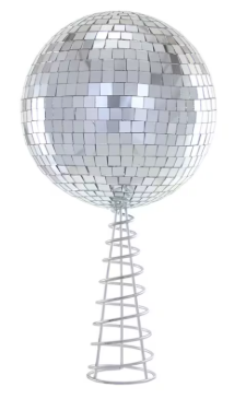 Adorno de bola de discoteca para árbol de Navidad