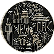 Imán: Iconos de Nueva York, Esmalte