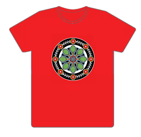 Tee: Turtle Rattle Motif by Tracey Anthony