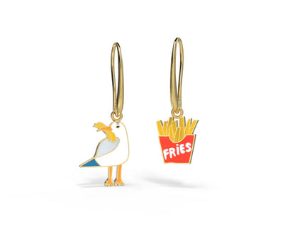 Earrings: Enamel Drop
