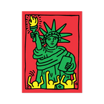 Keith Haring Statue of Liberty Sticker