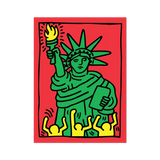 Keith Haring Statue of Liberty Sticker