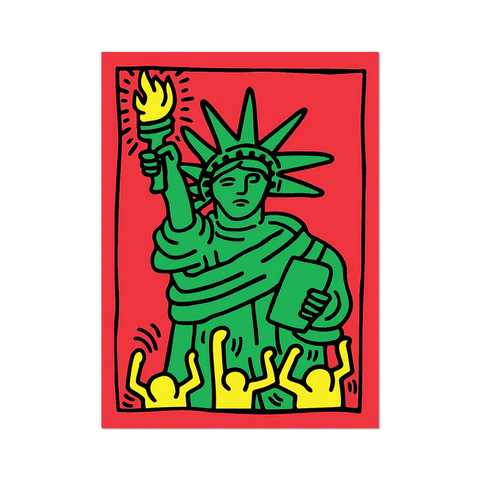 Keith Haring Statue of Liberty Sticker