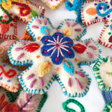 Ornaments: Felted Snowflakes