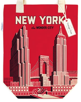 New York Wonder City Cotton Tote Bag