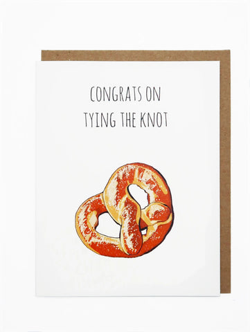 Card: Tying The Knot Pretzel