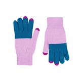 Colorblock Touchscreen Gloves in Classic NYC Color Palette