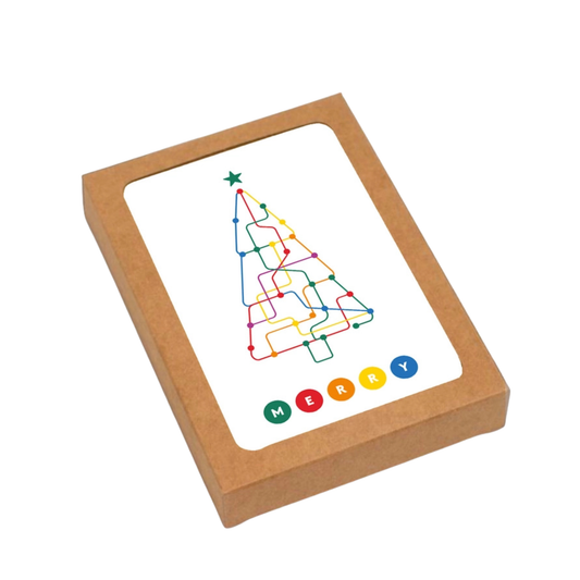 Holiday Boxed Cards: NYC Subway Map