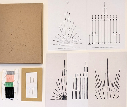 Kit para hacer tarjetas de felicitación cosidas DIY de NYC