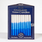 Premium Chanukah Candles Blue, Light Blue,White