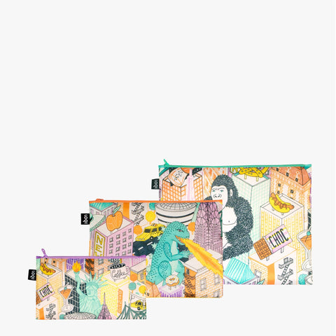 Zip Pockets: New York City Pop Culture by Jacqueline Colley (Set of 3)