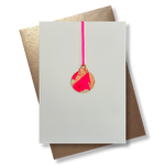 Ornament: Card with Wooden Tags