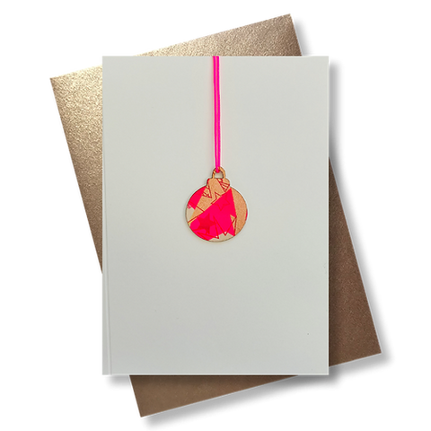 Ornament: Card with Wooden Tags