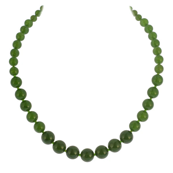 Collar: Jade verde graduado