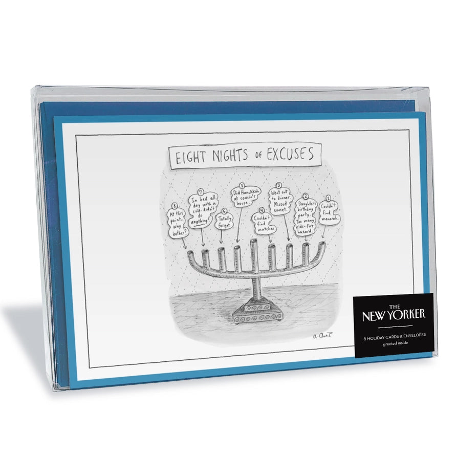 "Eight Nights of Excuses" New Yorker Cover Box Notecard Set