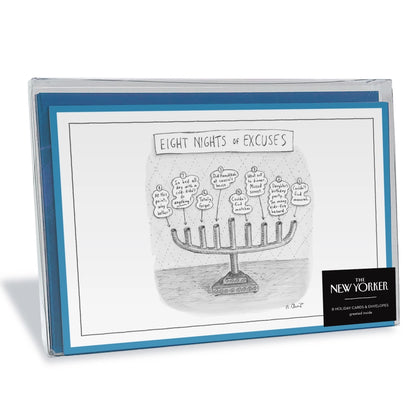 "Eight Nights of Excuses" New Yorker Cover Box Notecard Set