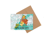 Card: New York City Boroughs Map