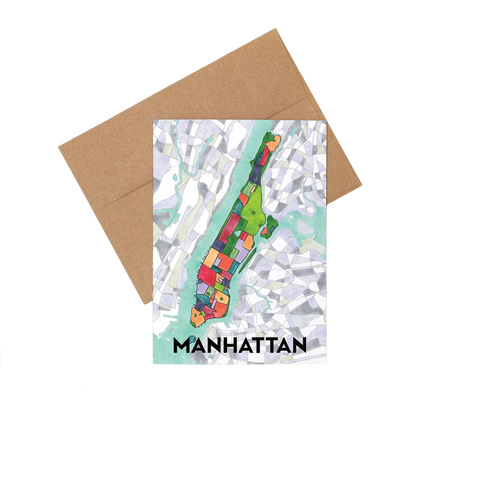 Card: Manhattan Neighborhoods Map