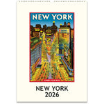 2026 New York Vintage Wall Calendar