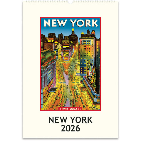 2026 New York Vintage Wall Calendar