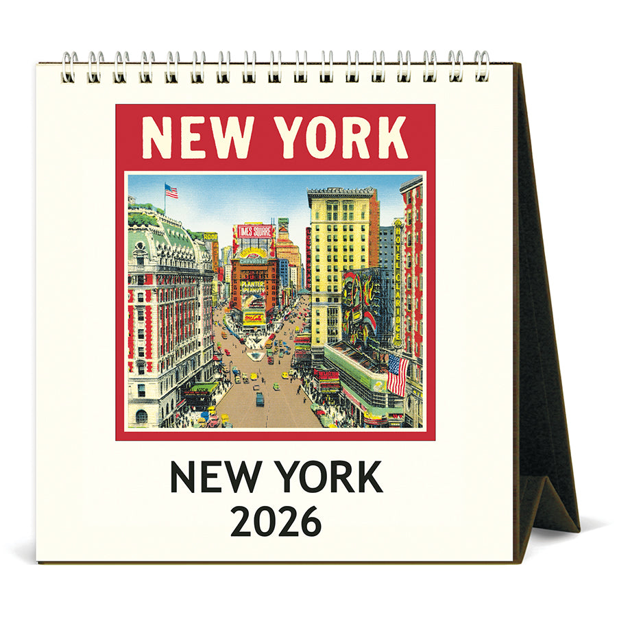 2026年复古纽约案头日历