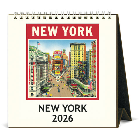 2026 Vintage New York Desk Calendar