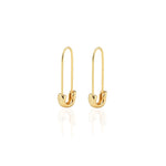 Earrings: Safety Pin Hoops
