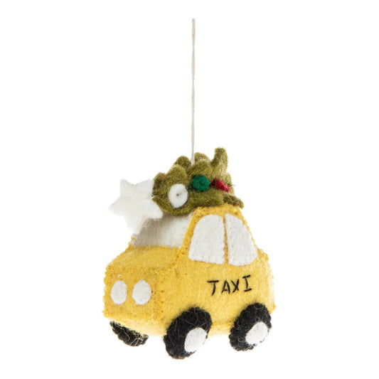 Ornament: NYC Taxi With Tree Ornament