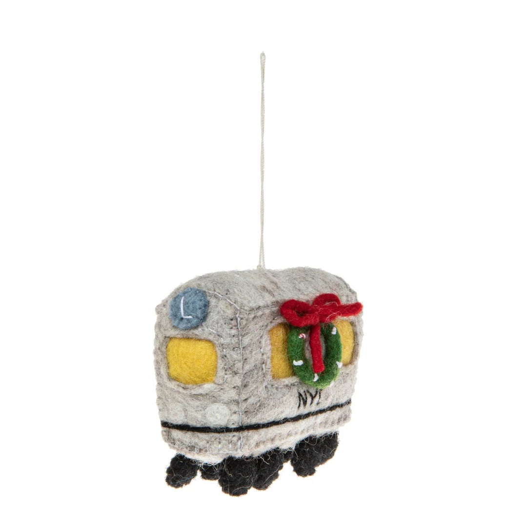 Ornament: Felt Subway Car
