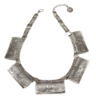 Necklace Pewter Etched Tablet