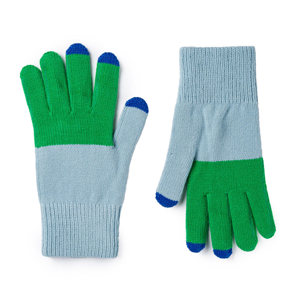 Guantes con pantalla táctil Colorblock en la paleta de colores clásica de Nueva York