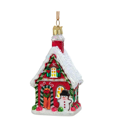 Ornament: Glass Gingerbread House