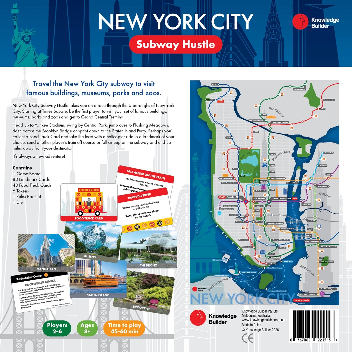 Board Game: New York City Subway Hustle