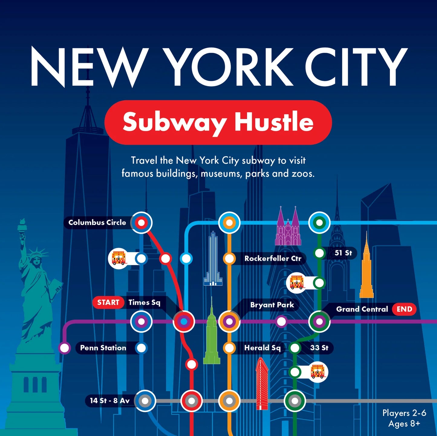 Board Game: New York City Subway Hustle