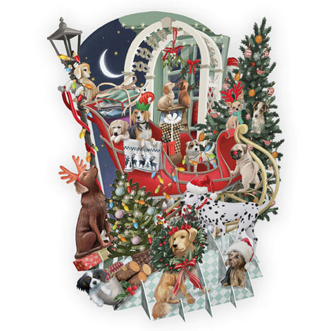 Pop-up Holiday Card: Doggie Noel