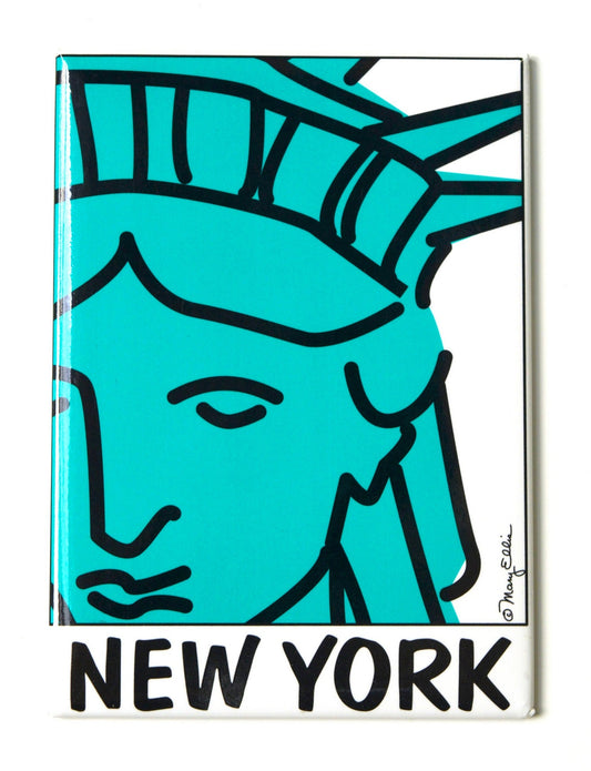 Imán: Cara de la Estatua de la Libertad de Nueva York