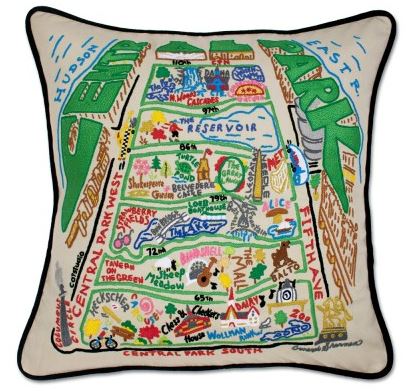 Almohada bordada de Central Park