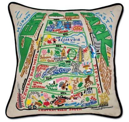 Central Park Embroidered Pillow