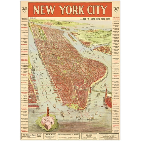 Poster/Wrap New York City Map 3