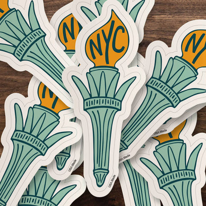Statue of Liberty Torch Sticker